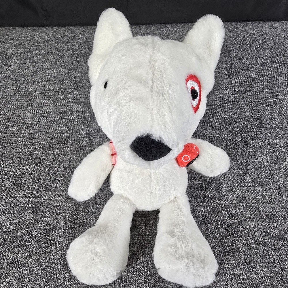 Target Bullseye Plush Stuffed Animal Dog Pink Bookbag & Ladybug